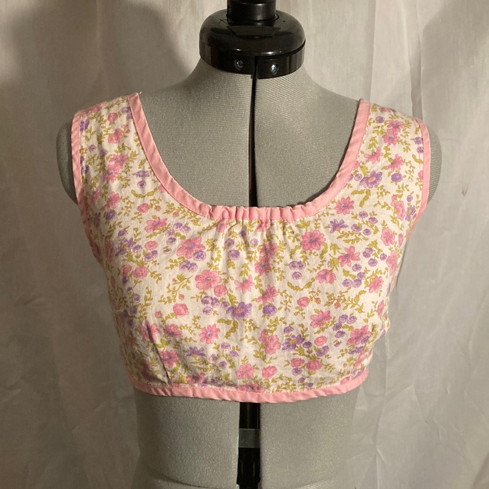 Vintage Floral Crop Top